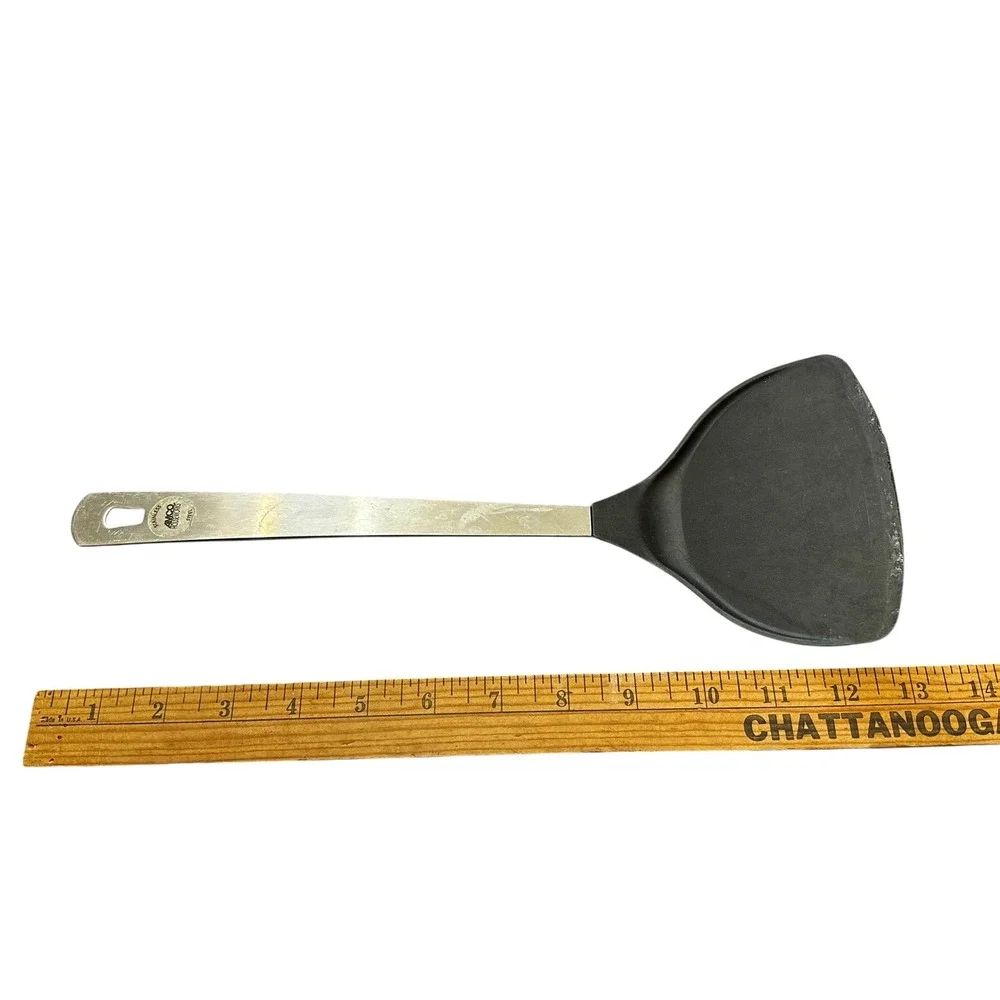 AMCO Spatula‎ 13 Inch Stainless Steel Handle Nylon Turner Flipper Wide